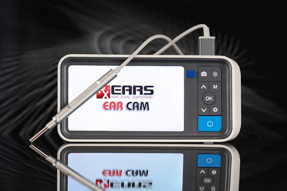 Earcam Video on reflective surface