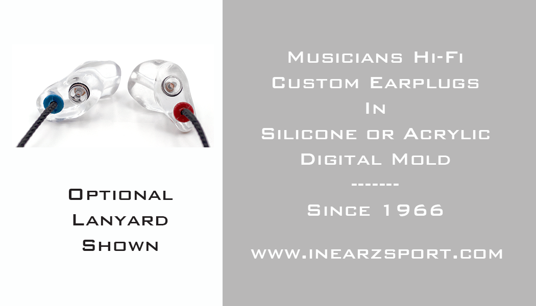 Custom earplug with lanyard