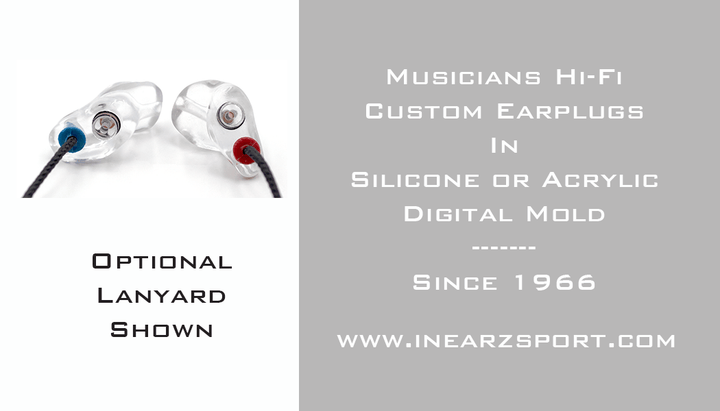 Custom earplug with lanyard