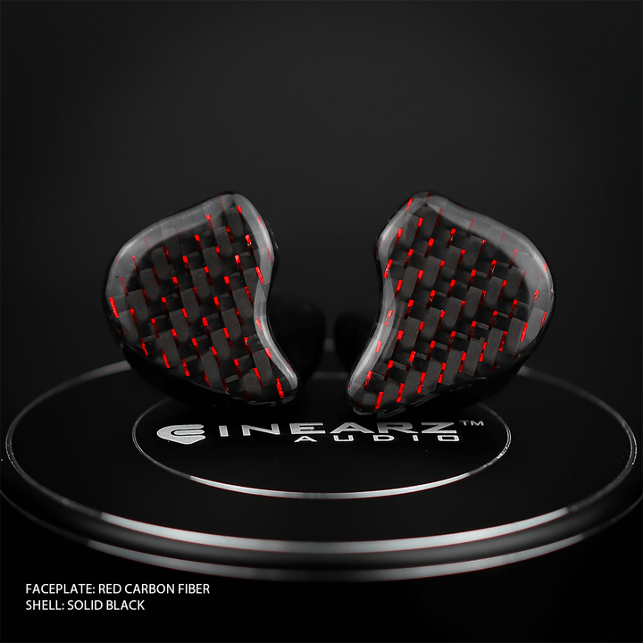 Inearz red carbon fiber
